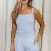 Online Worth Collective Shay Tank in Blue
