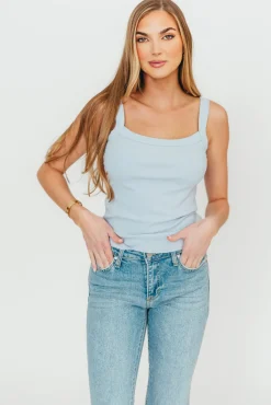 Online Worth Collective Shay Tank in Blue