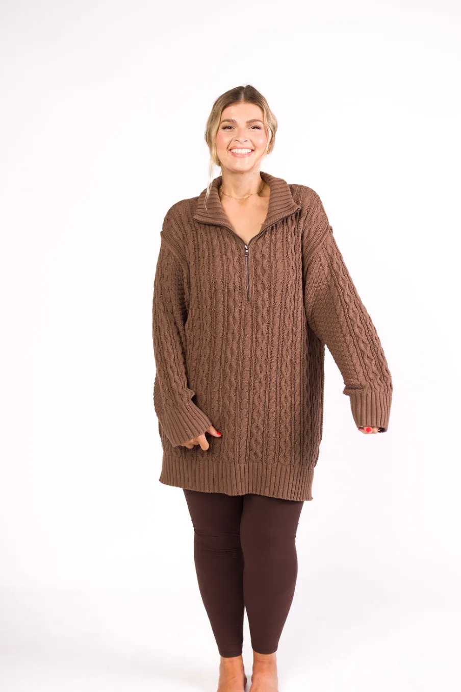 Fashion Worth Collective Simone Two Line Yoga Stitch Full Length Leggings in Java