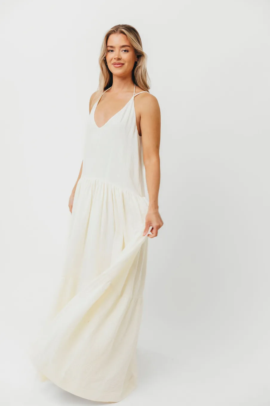 Sale Worth Collective Solenne Maxi Dress in Cream