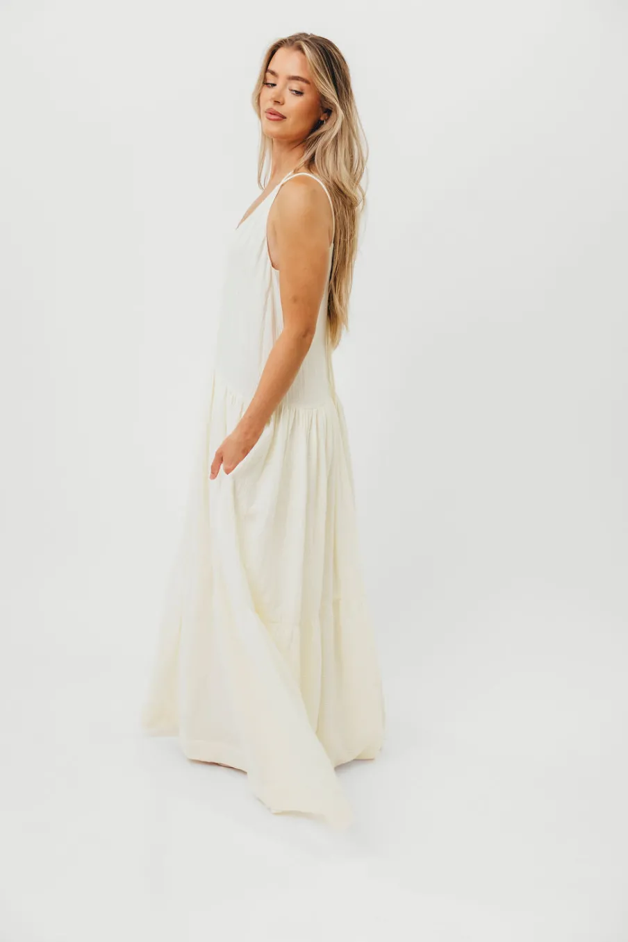 Sale Worth Collective Solenne Maxi Dress in Cream