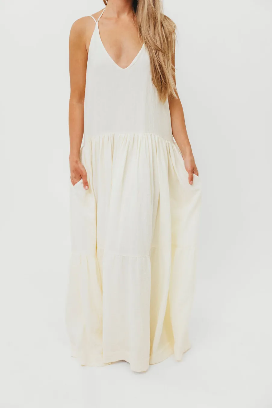 Sale Worth Collective Solenne Maxi Dress in Cream