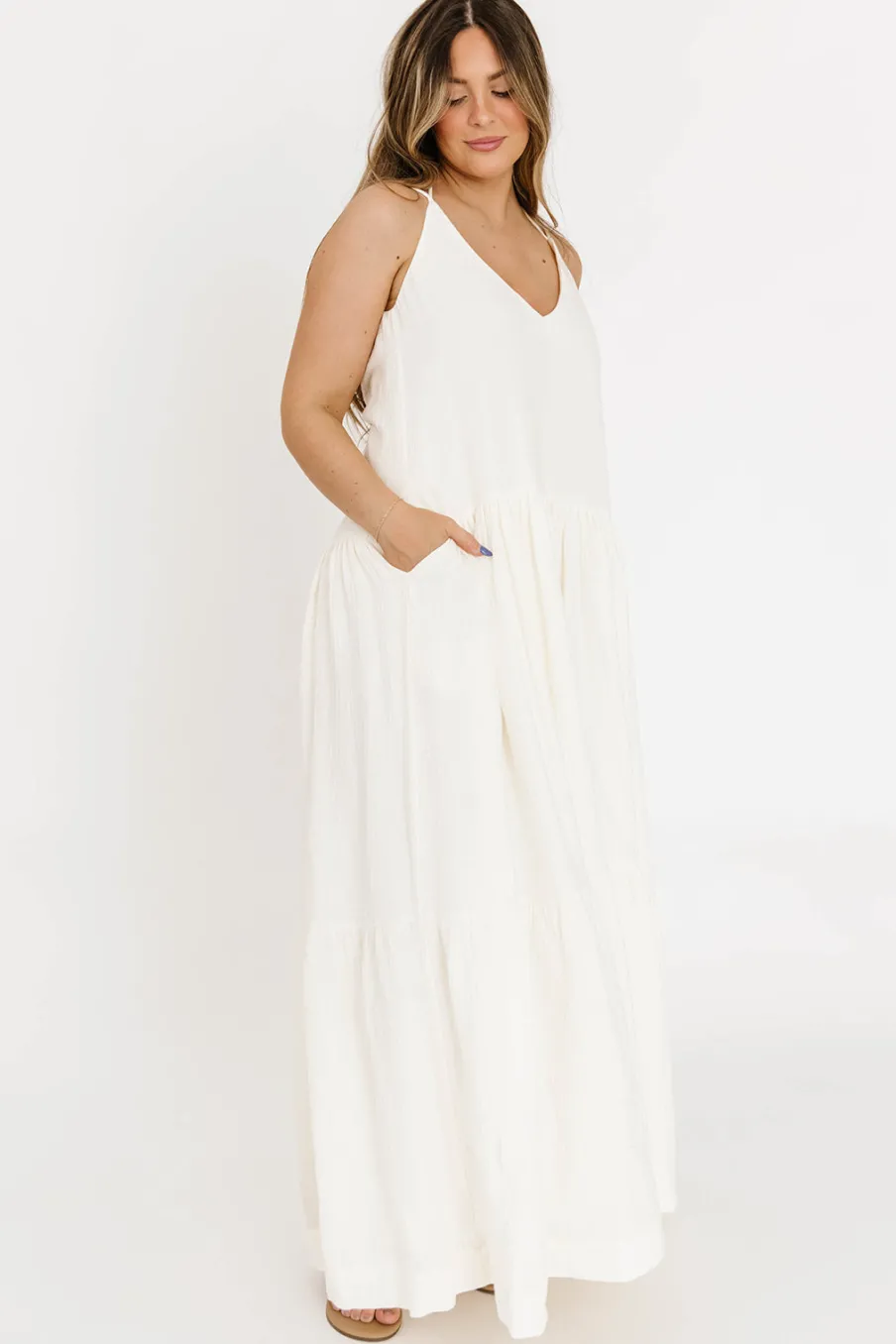 Sale Worth Collective Solenne Maxi Dress in Cream