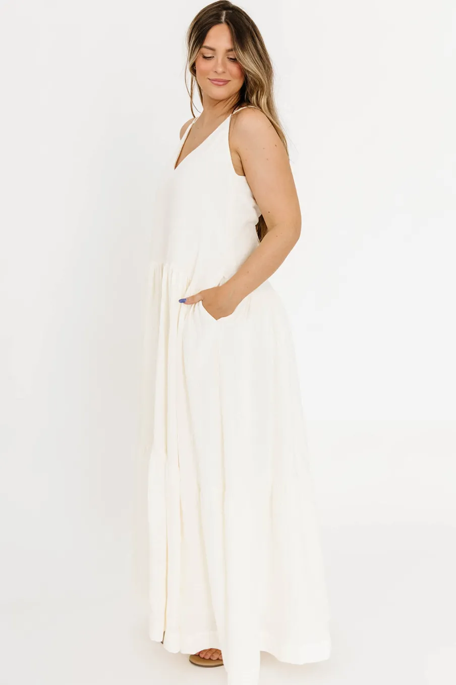 Sale Worth Collective Solenne Maxi Dress in Cream