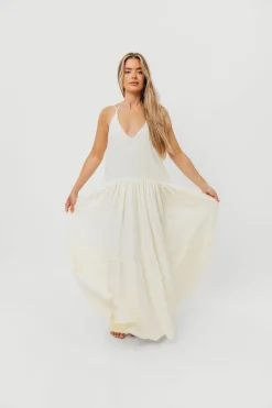 Sale Worth Collective Solenne Maxi Dress in Cream