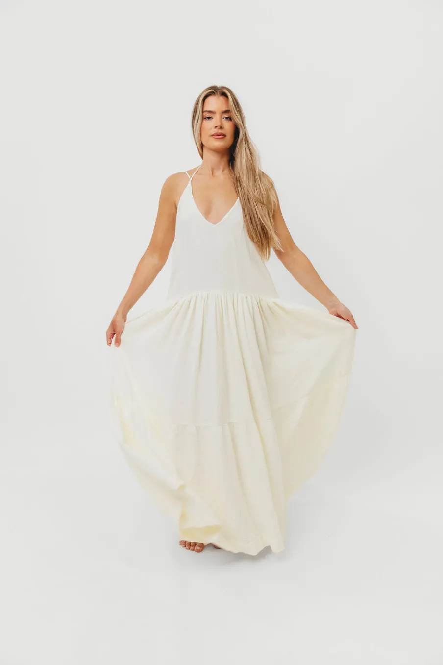 Sale Worth Collective Solenne Maxi Dress in Cream