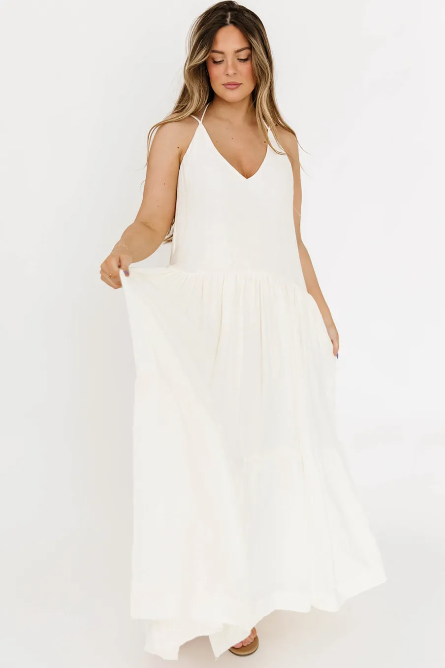 Sale Worth Collective Solenne Maxi Dress in Cream