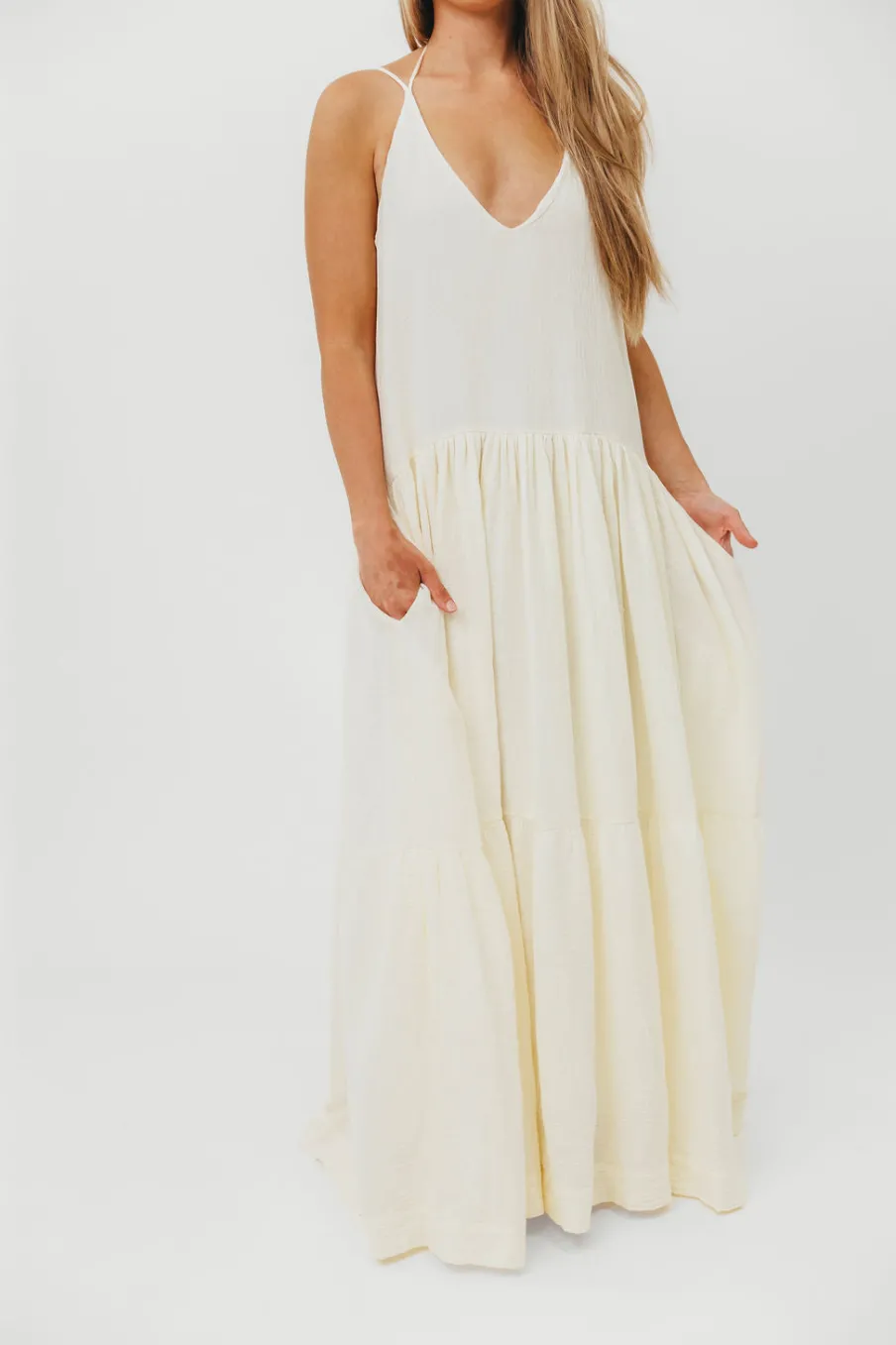 Sale Worth Collective Solenne Maxi Dress in Cream