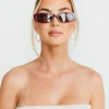 Hot Worth Collective Sophie Acetate Cat Eye Sunglasses in Burgundy