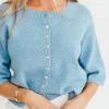 Clearance Worth Collective Stacey Cardigan in Blue
