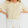 Sale Worth Collective Stacey Cardigan in Yellow
