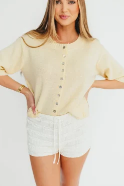 Sale Worth Collective Stacey Cardigan in Yellow