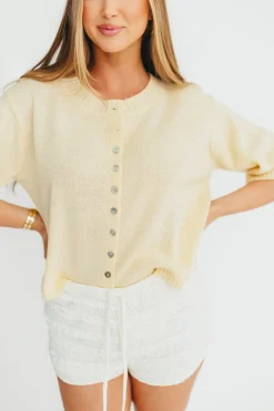 Sale Worth Collective Stacey Cardigan in Yellow