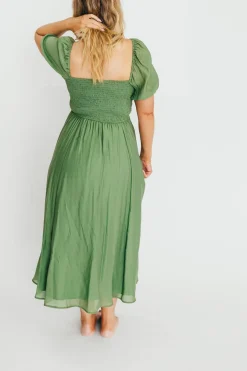 Online Worth Collective Stevie Bustier Midi Dress in Green