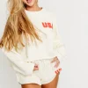 Best Worth Collective Team USA Pullover and Short Set in Ivory