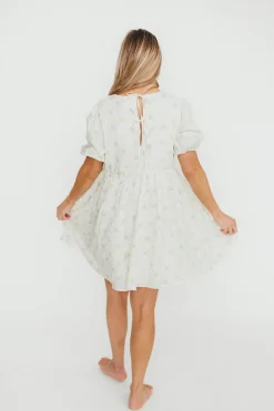 Sale Worth Collective Tess Floral Mini Dress in Lemon