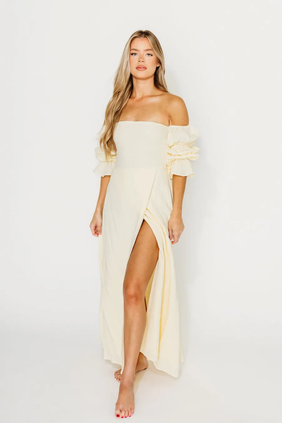 Best Worth Collective The 100% Cotton Haden Maxi Dress in Cream