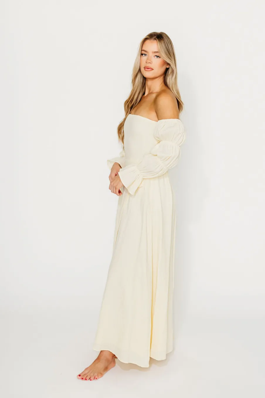 Best Worth Collective The 100% Cotton Haden Maxi Dress in Cream