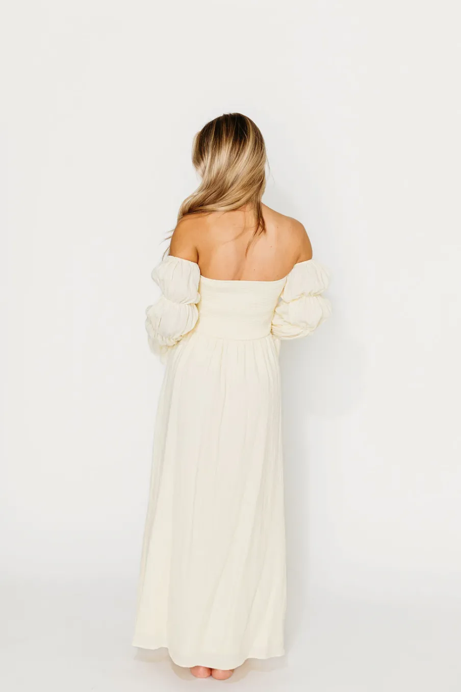 Best Worth Collective The 100% Cotton Haden Maxi Dress in Cream