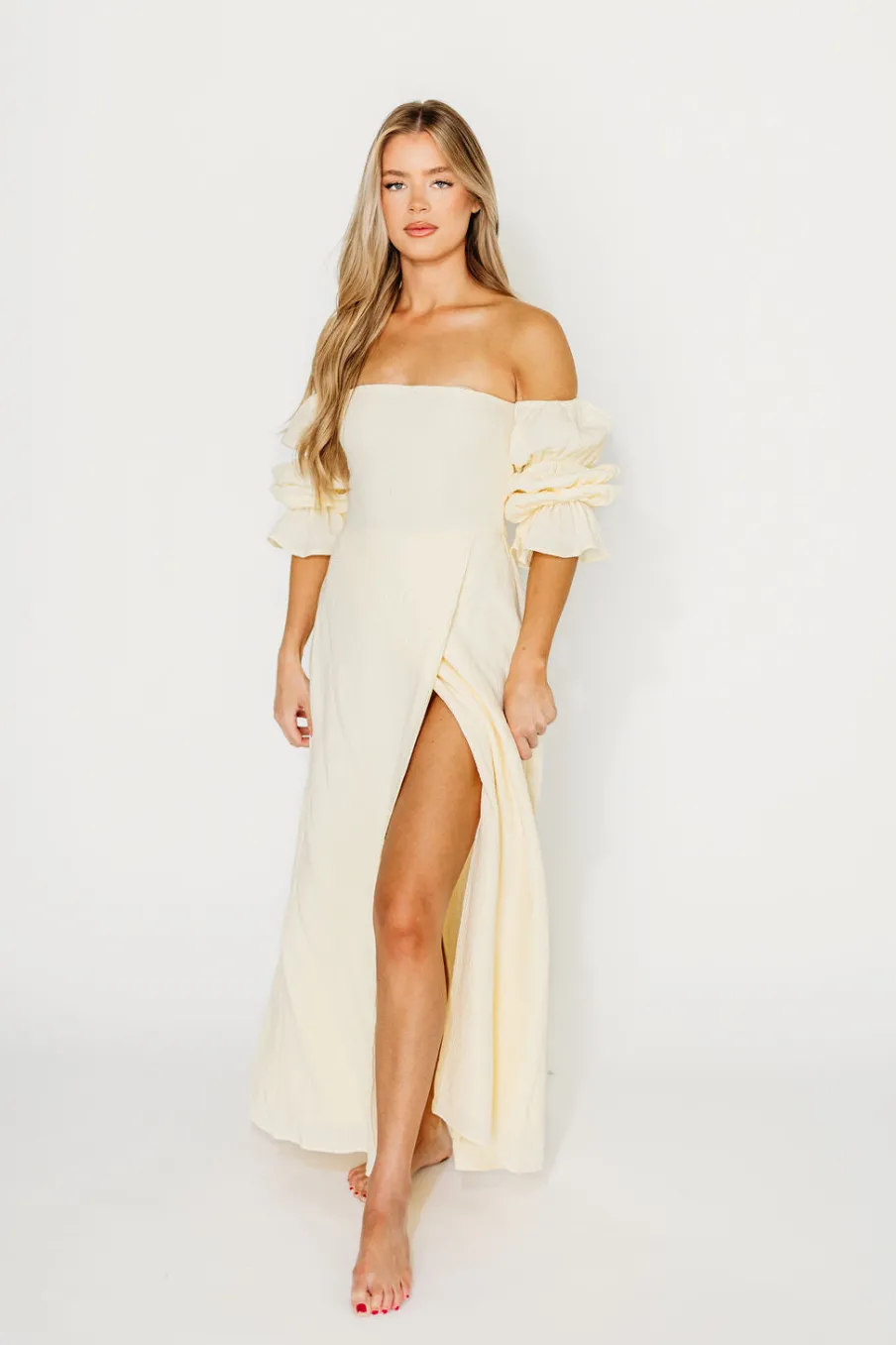 Best Worth Collective The 100% Cotton Haden Maxi Dress in Cream