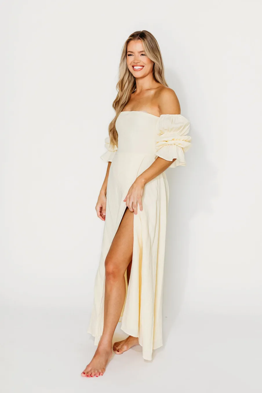 Best Worth Collective The 100% Cotton Haden Maxi Dress in Cream