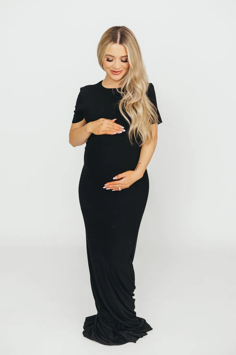 Outlet Worth Collective The Charlie Ribbed Maxi Dress in Black