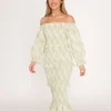 Outlet Worth Collective The Chloe Midi Dress in Sage - Bump Friendly
