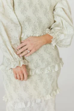 Outlet Worth Collective The Chloe Midi Dress in Sage - Bump Friendly
