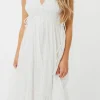 Outlet Worth Collective The Ellice Dress in White - 100% Cotton