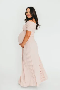 Online Worth Collective The Lennox Maxi Dress in Dusty Pink
