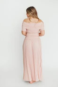 Online Worth Collective The Lennox Maxi Dress in Dusty Pink