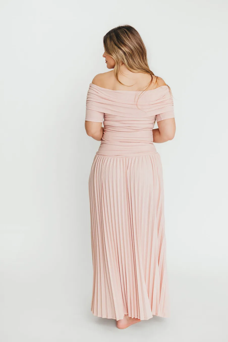 Online Worth Collective The Lennox Maxi Dress in Dusty Pink