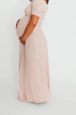 Online Worth Collective The Lennox Maxi Dress in Dusty Pink