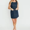 Sale Worth Collective Tinley Button Dress in Navy