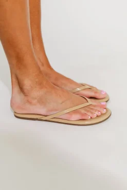 Sale Worth Collective Tkees Foundations Gloss Flip Flop Sandal in Sunkissed