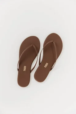 Best Worth Collective TKEES Foundations Matte Flip Flop Sandal in Cappuccino