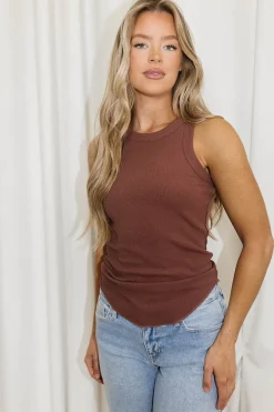 Outlet Worth Collective Toby Tank in Espresso