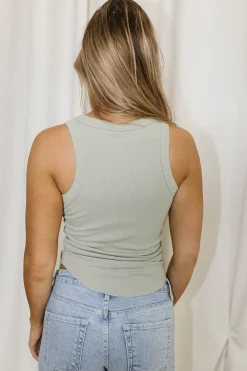New Worth Collective Toby Tank in Seagrass