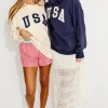 Best Worth Collective USA 100% Cotton Terry Pullover in Cream