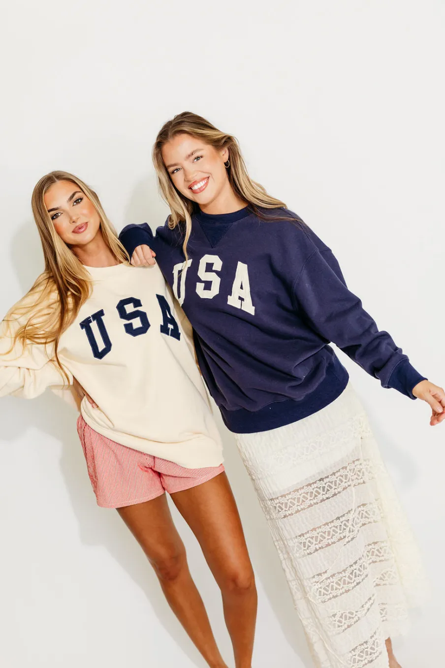 Best Worth Collective USA 100% Cotton Terry Pullover in Cream