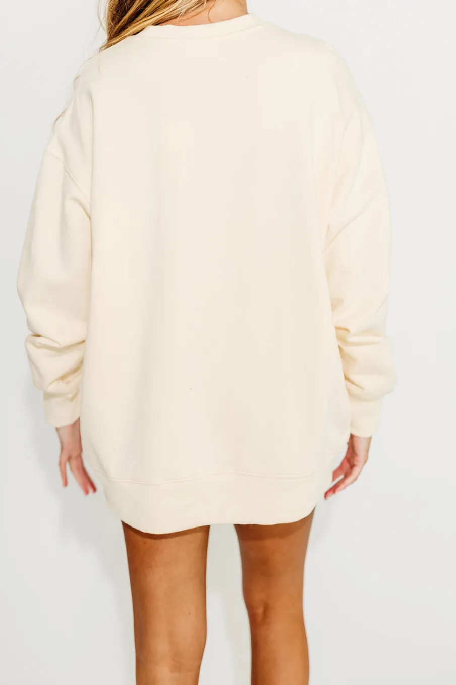 Best Worth Collective USA 100% Cotton Terry Pullover in Cream
