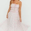 Best Worth Collective Vanessa Midi Dress in Pink