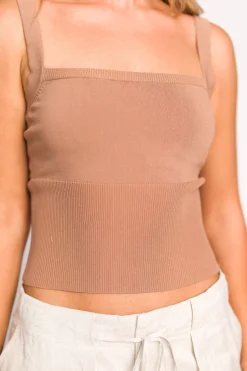 Clearance Worth Collective Willa Tank Top in Latte