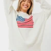 Online Worth Collective American Honey Sweater in White